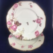 Set of 2 French Porcelain Plates H & Co Limoges w/ English London Retailers Mark