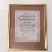 Venezuela Central Railway Company - Lien Debenture Stock Certificate 1927