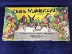 Vintage Retro Alice In Wonderland Board Game Spears Games 1970s