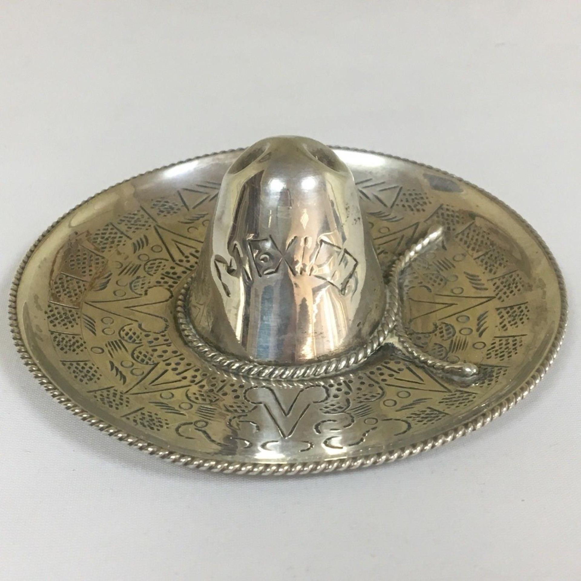 Mexican sterling silver - 925 - Mexico Sombrero Hat Trinket Dish.