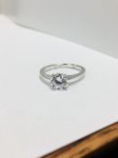 Platinum 4 claw diamond solitaire Ring,0.50ct brilliant cut diamond h colour vs clarity (clarity
