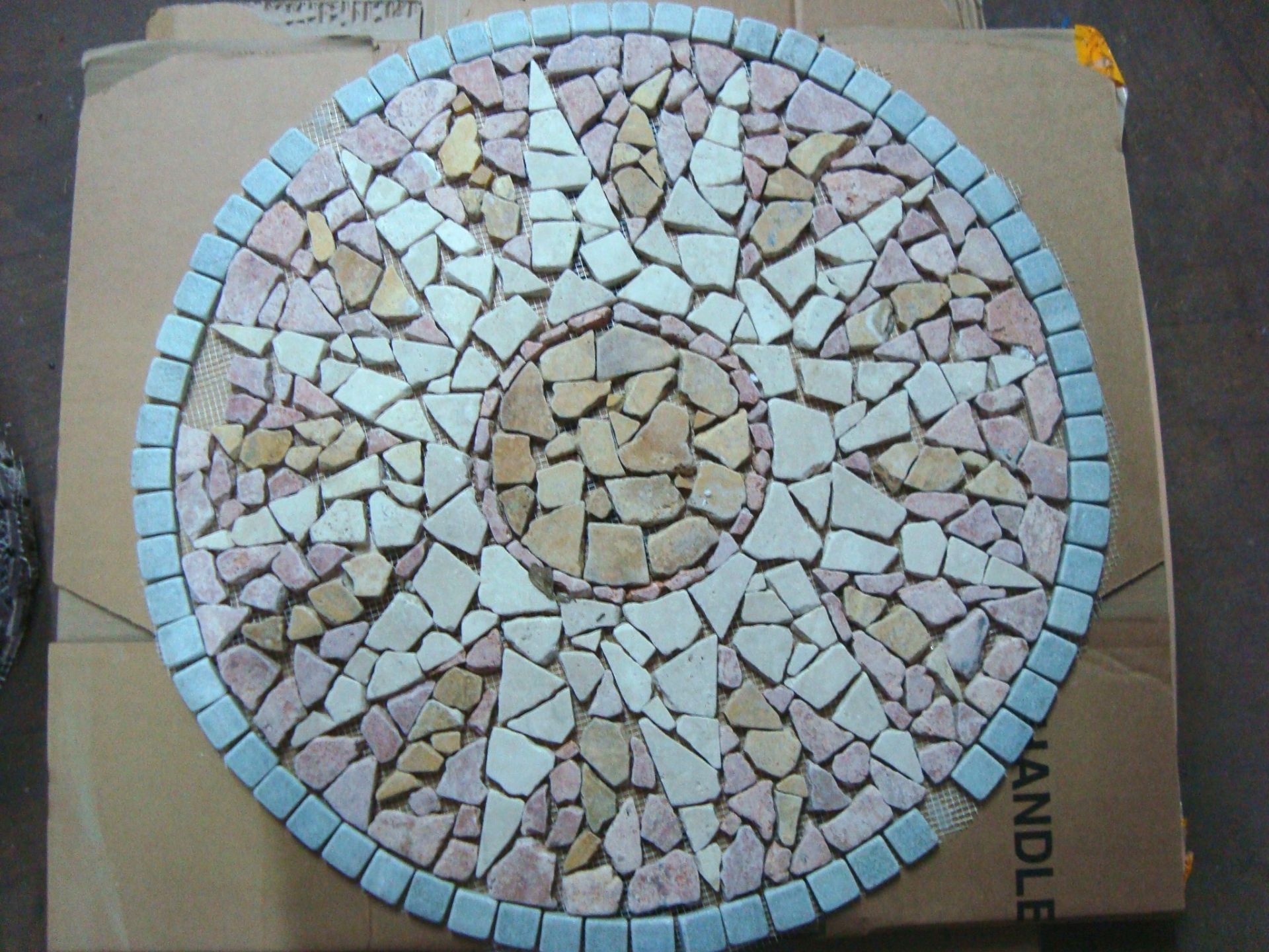 2 X Marble Circle / Circles Floor Mosaic Approx Size 600Mm Pattern 2 - Rec Retail Price £100 Each