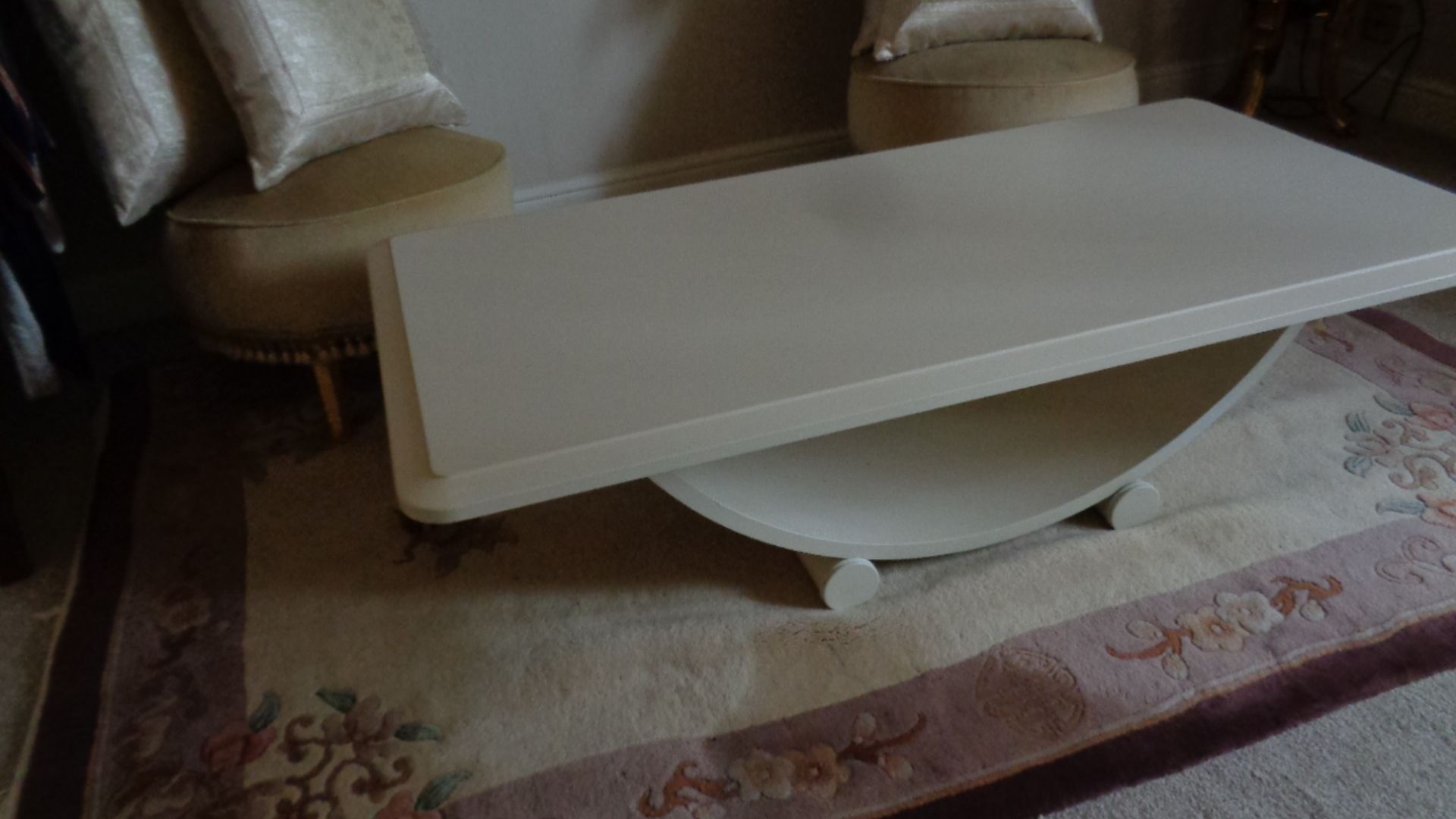 Beige Italian Coffee Table Size - 120Cms Length X 62Cms Deep 33Cms High