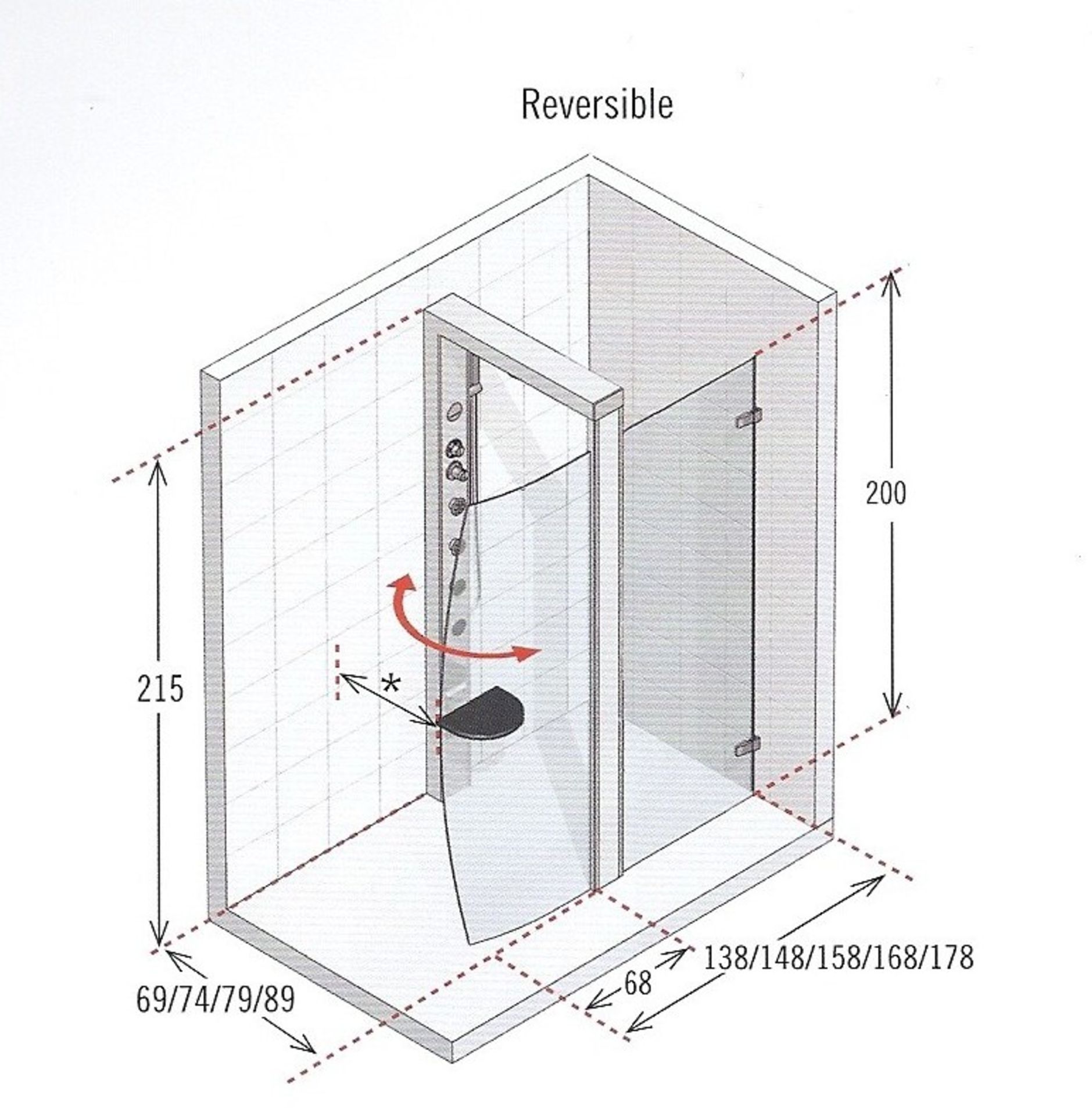 Designer Novelline Life Wall In Shower Panel & Shower System Boxed And New Rec Retail £3500 - Bild 3 aus 5