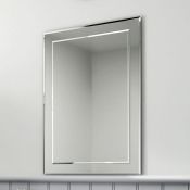 (L208) 500x700mm Bevel Mirror. Smooth beveled edge for additional safety and style Supplied fully