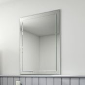 (L119) 650x900mm Bevel Mirror. RRP £79.99. Smooth beveled edge for additional safety and style