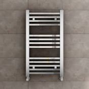 (J199) 800x450mm Chrome Square Rail Ladder Towel Radiator We love this because the square shape is