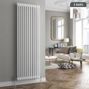 (A116) 1800x554mm White Triple Panel Vertical ColosseumTraditional Radiator RRP £399.99 Low carbon