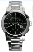 BRAND NEW GENTS BURBERRY WATCH BU9351, COMPLETE WITH ORIGINAL BOX AND MANUAL