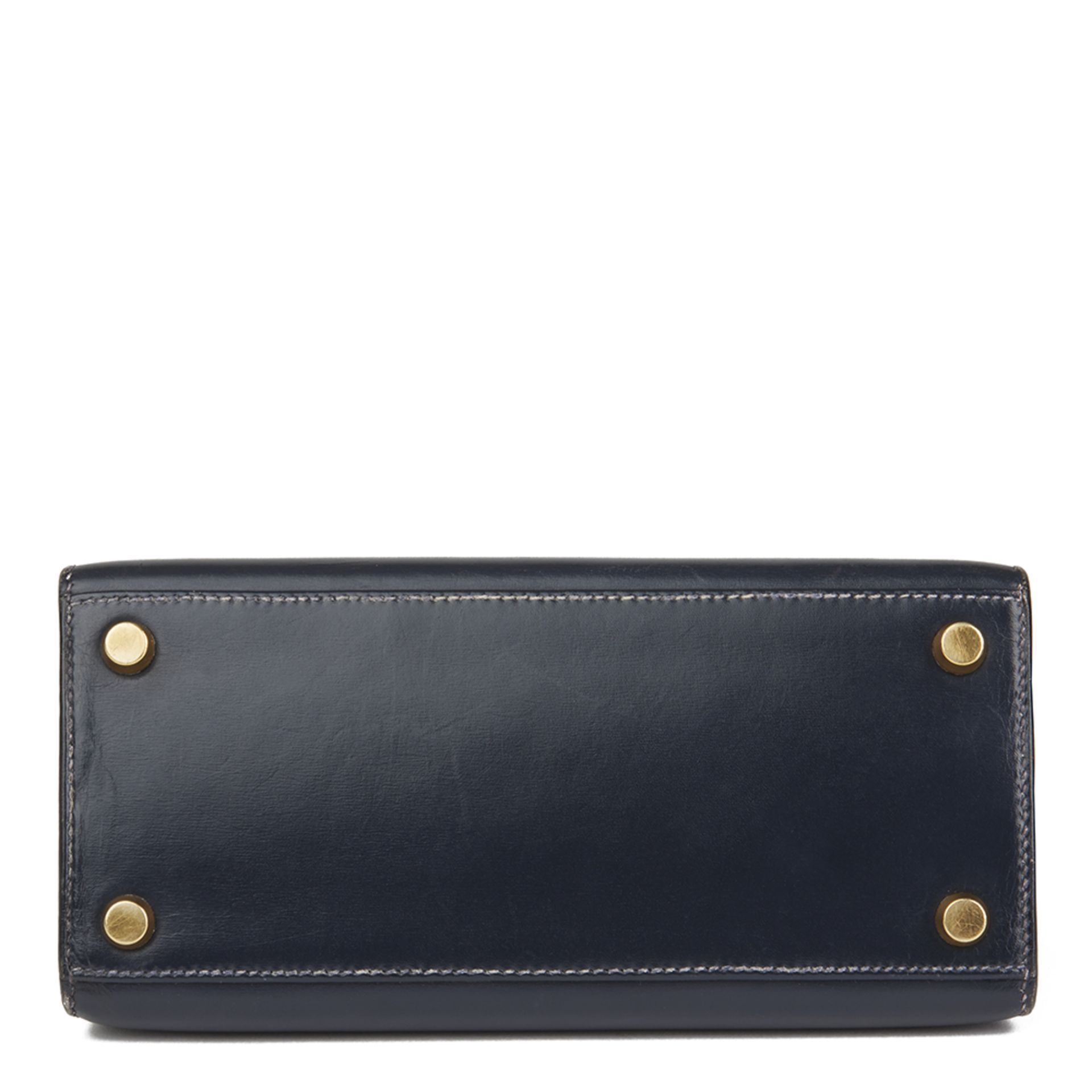 Hermès Navy Box Calf Leather Mini Kelly 20 - Image 4 of 11