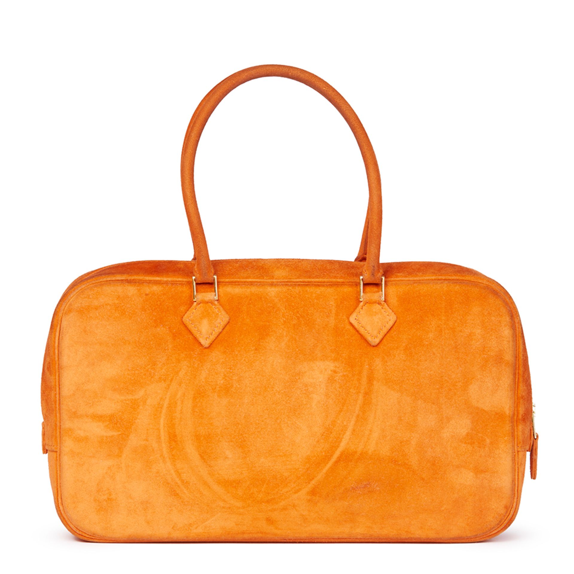 Hermès Orange H Veau Doblis Plume Elan 28cm