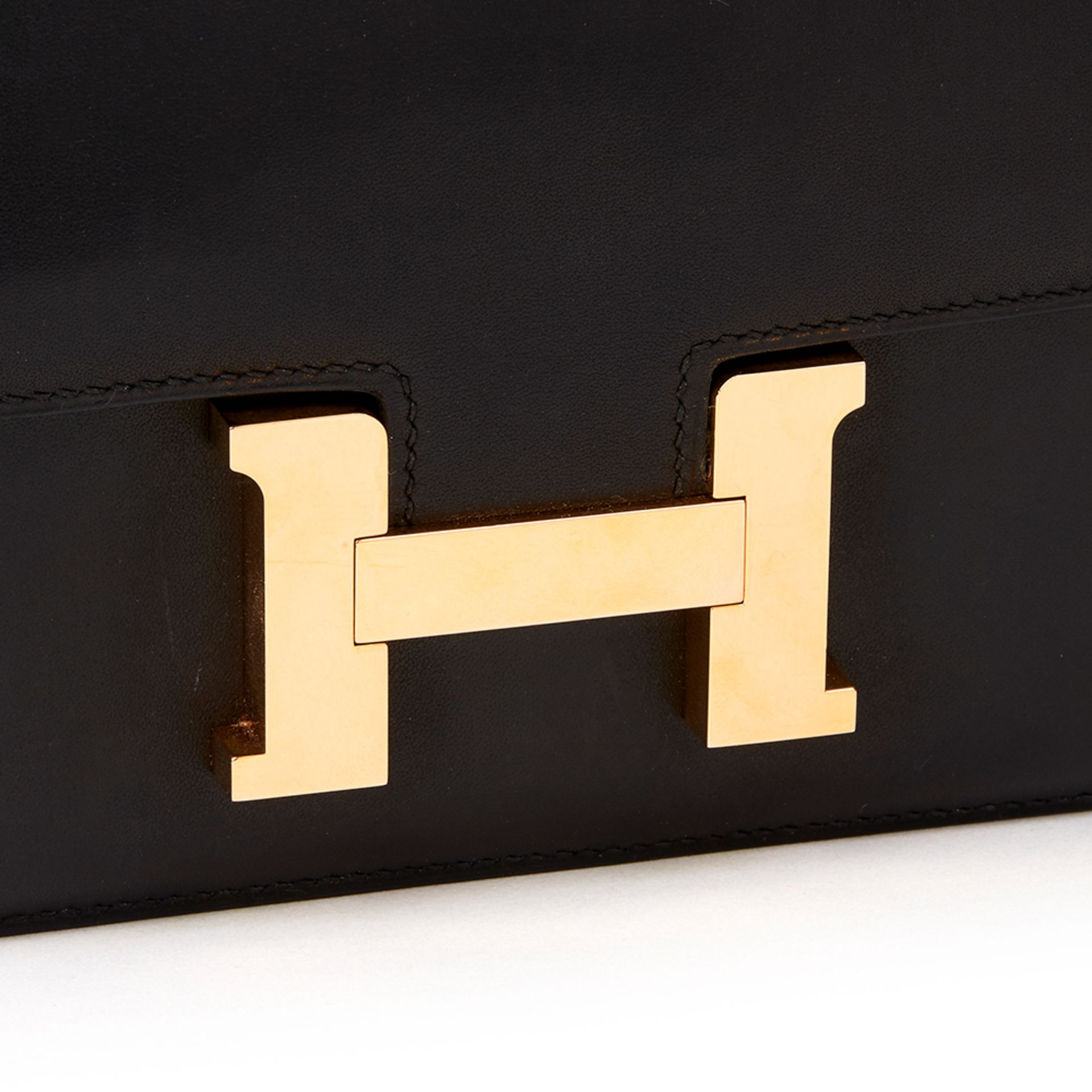 Hermès Black Swift Leather Constance Mini - Image 6 of 9