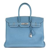 Hermès Blue Jean Togo Leather Birkin 35cm