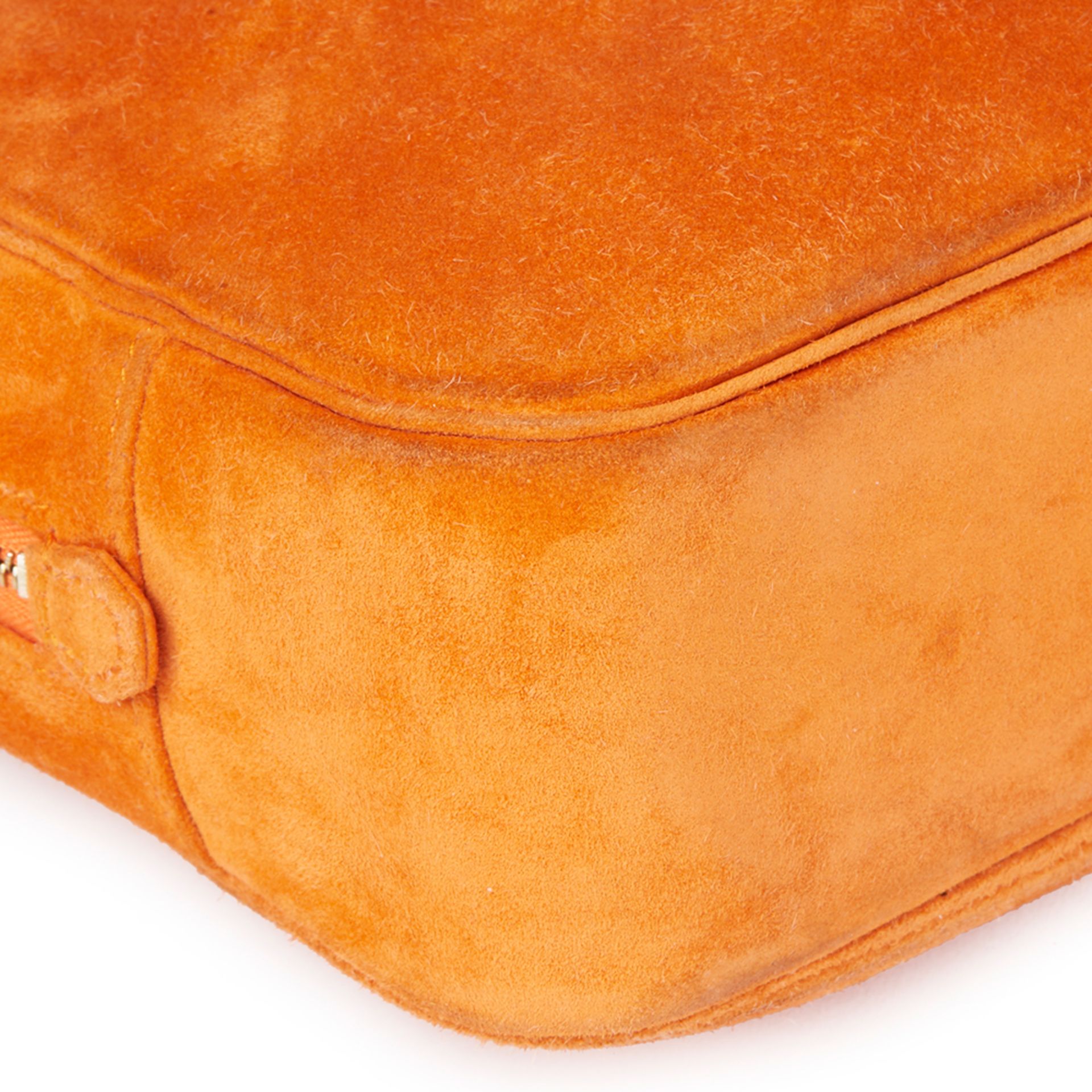 Hermès Orange H Veau Doblis Plume Elan 28cm - Image 11 of 12