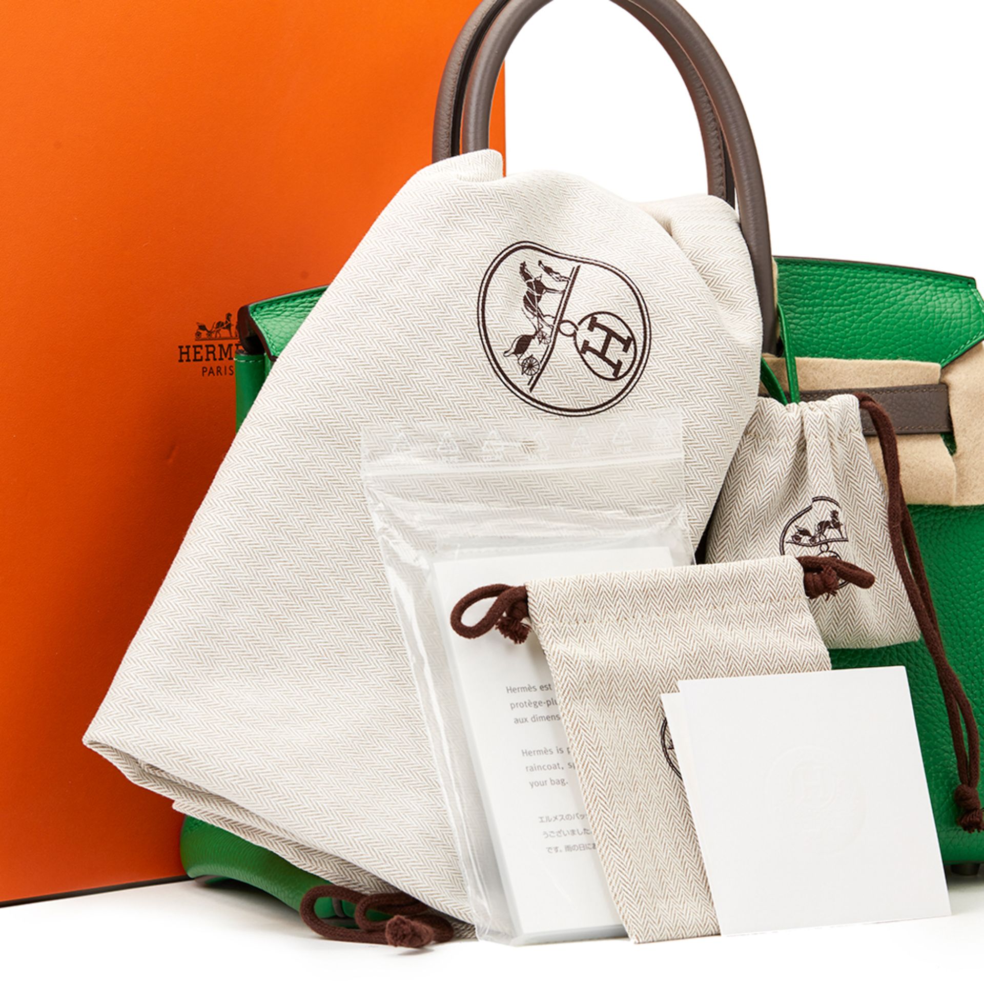 Hermès Bambou & Etain Togo Leather Special Order Birkin 30cm - Image 10 of 10