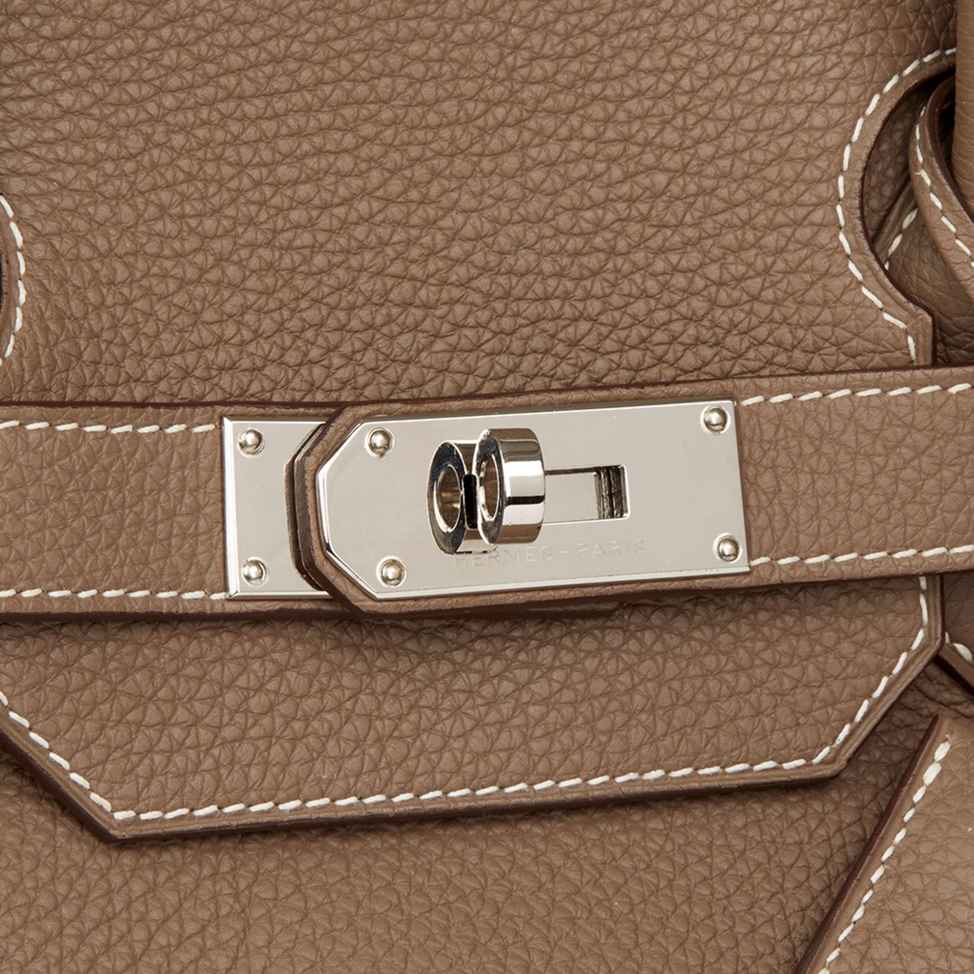 Hermès Etoupe Togo Leather Shoulder Birkin II - Image 6 of 10