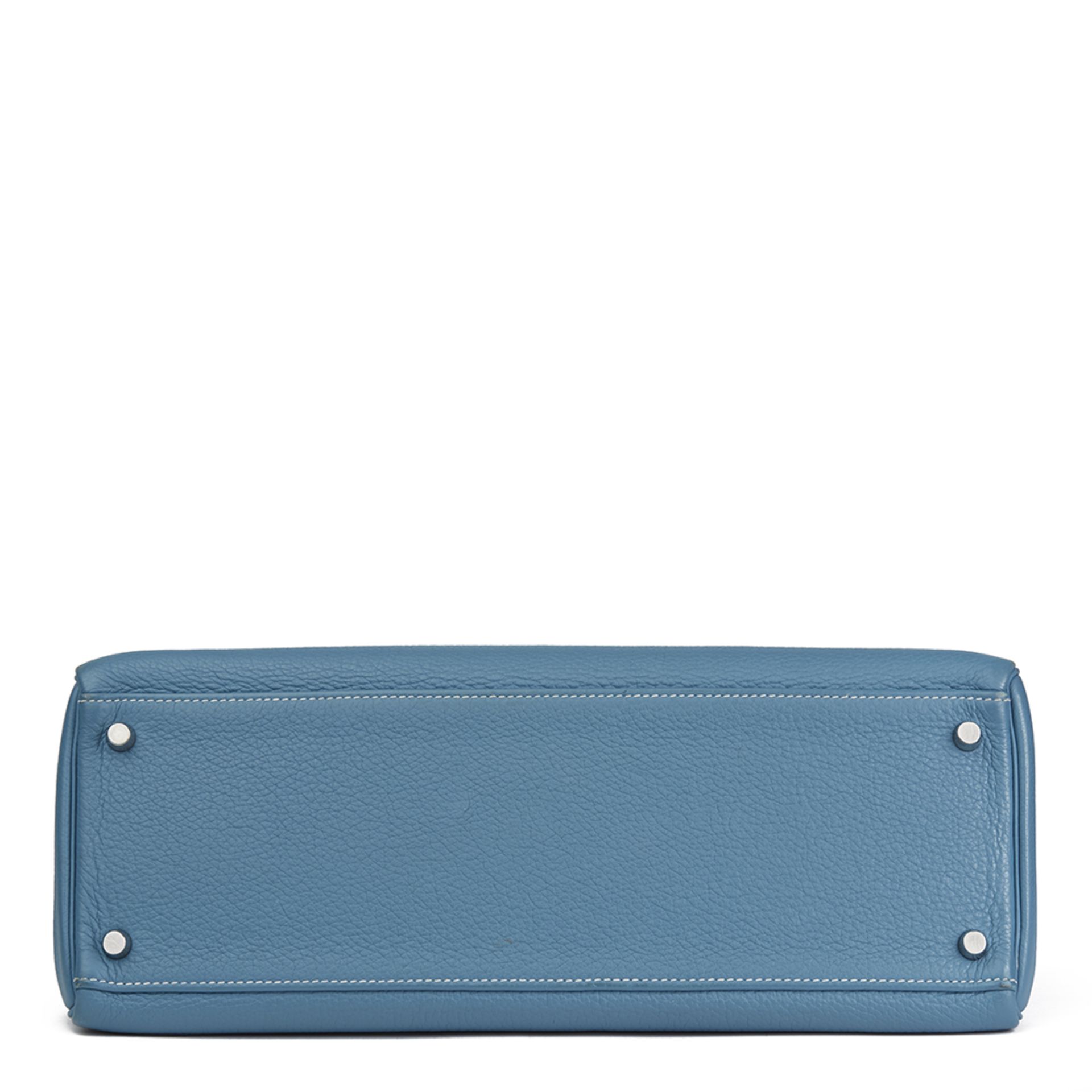 Hermès Blue Jean Togo Leather Kelly 35cm Retourne - Image 5 of 10