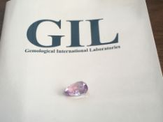 4.25ct Natural Kunzite with GIL Certificate