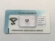 0.92ct Natural Sapphire with IGI Certificate