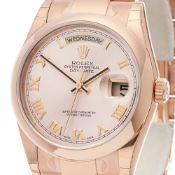 Unworn, Rolex Day-Date 36 36mm 18K Rose Gold - 118205