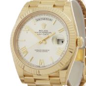 Unworn, Rolex Day-Date 40 18k Yellow Gold - 228238