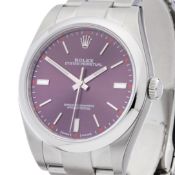 Unworn, Rolex Oyster Perpetual Grape Stainless Steel - 114300