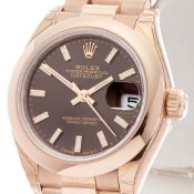 Unworn, Rolex Datejust 28 28mm 18K Rose Gold - 279165