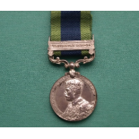 Indian General Service Medal clasp Wazaristan 1921-24 named 7815353 Pte P Donegan R Tank Corps