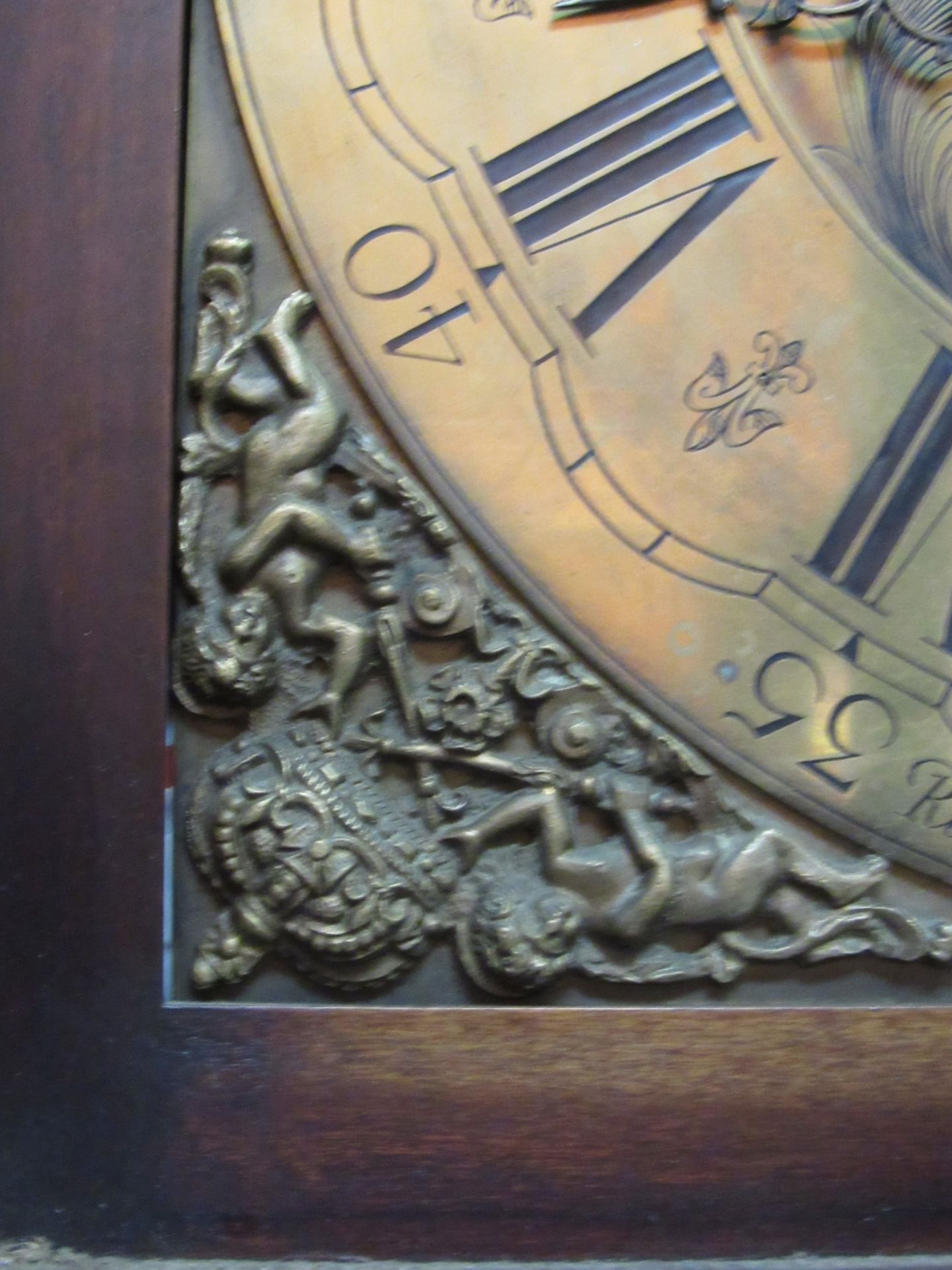 Georgian Longcase Clock With Moving Ship Above A Brass Face - Image 6 of 9