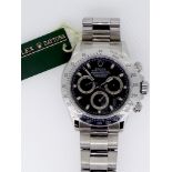 Gents Rolex Daytona Wrist Watch, With Box And Original Papers