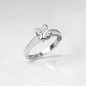 Platinum Princess Cut 1.03ct Diamond Engagement Ring