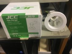 25X Jcc Fijo Gu10 Dowlighter Ideal For Led Lamps White