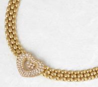 Chopard 18k Yellow Gold Happy Diamonds Necklace