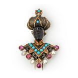 Nardi Moretto Blackamoor Brooch