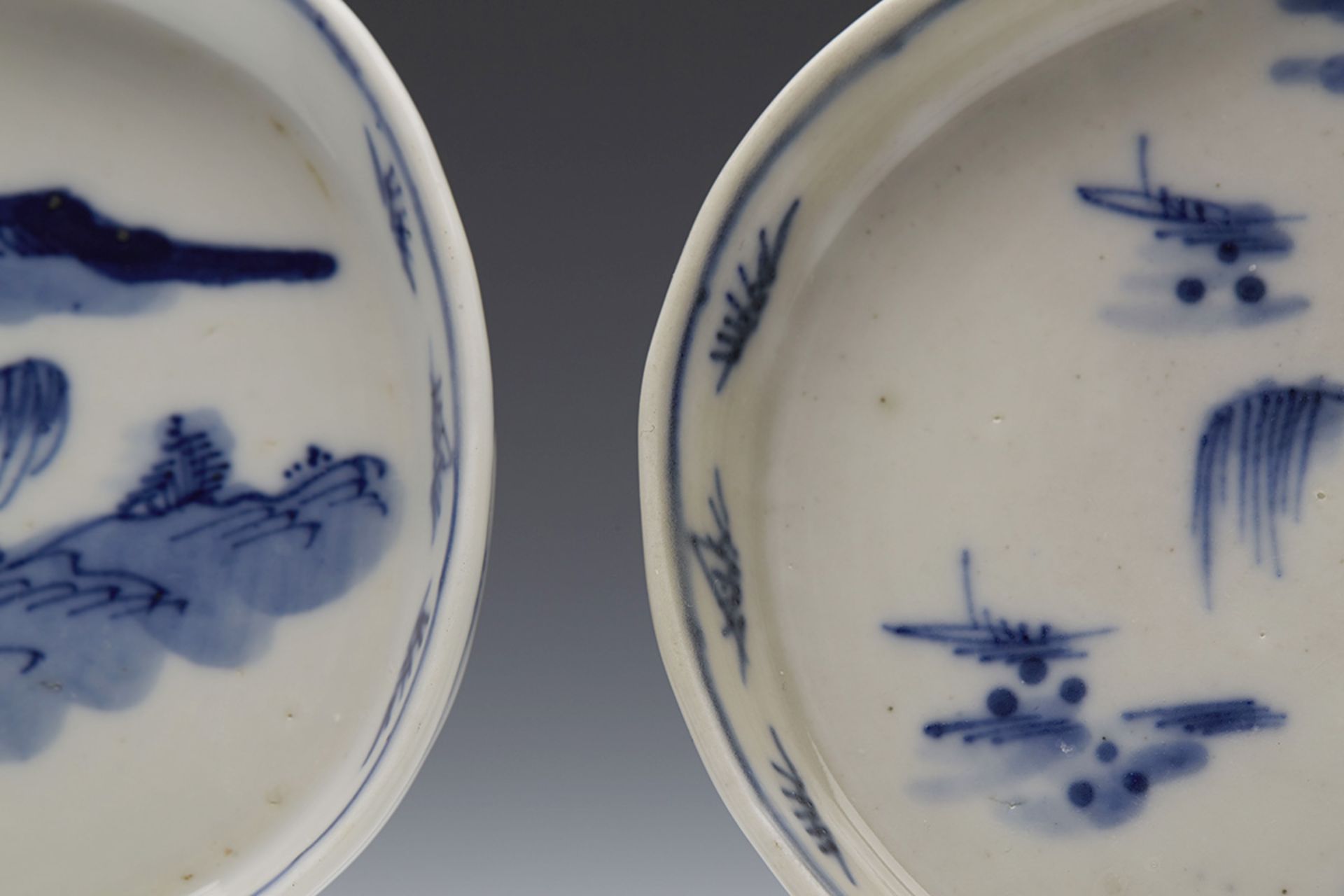 Pair Antique Chinese Qianlong Supper Dishes 18Th C. - Image 5 of 6