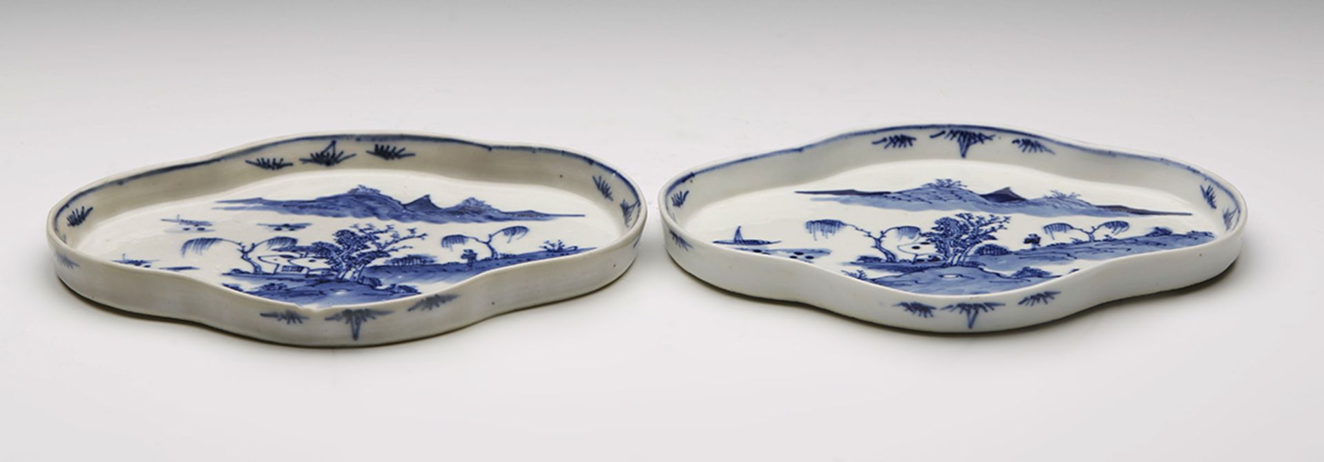 Pair Antique Chinese Qianlong Supper Dishes 18Th C. - Image 6 of 6