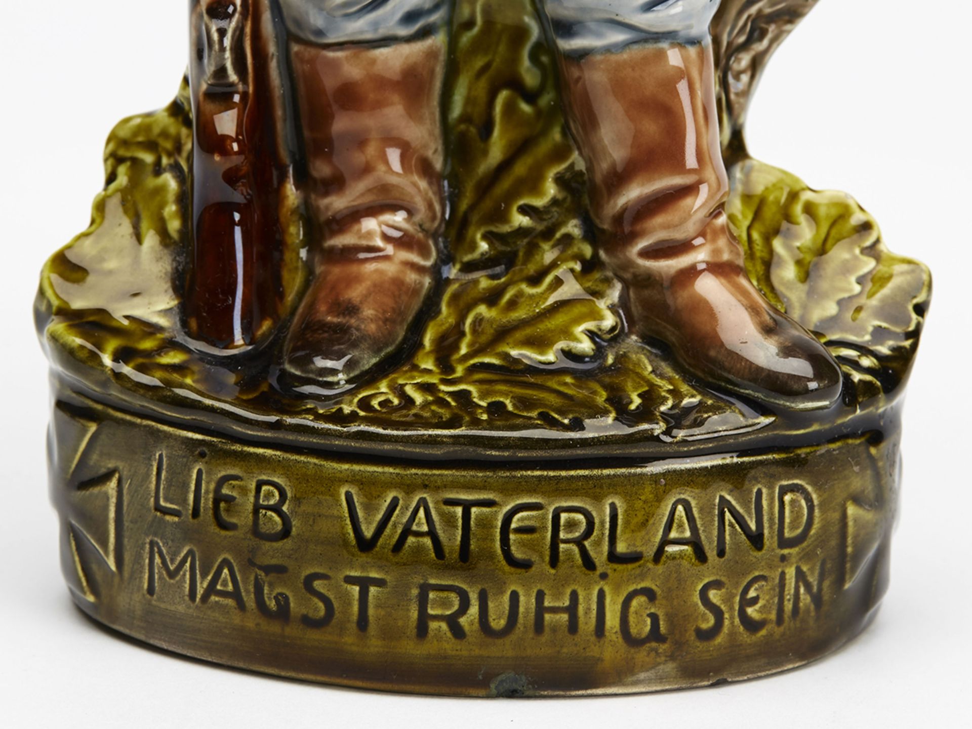 Rare Majolica German Infantry Soldier Figure 19Th C. - Bild 5 aus 10
