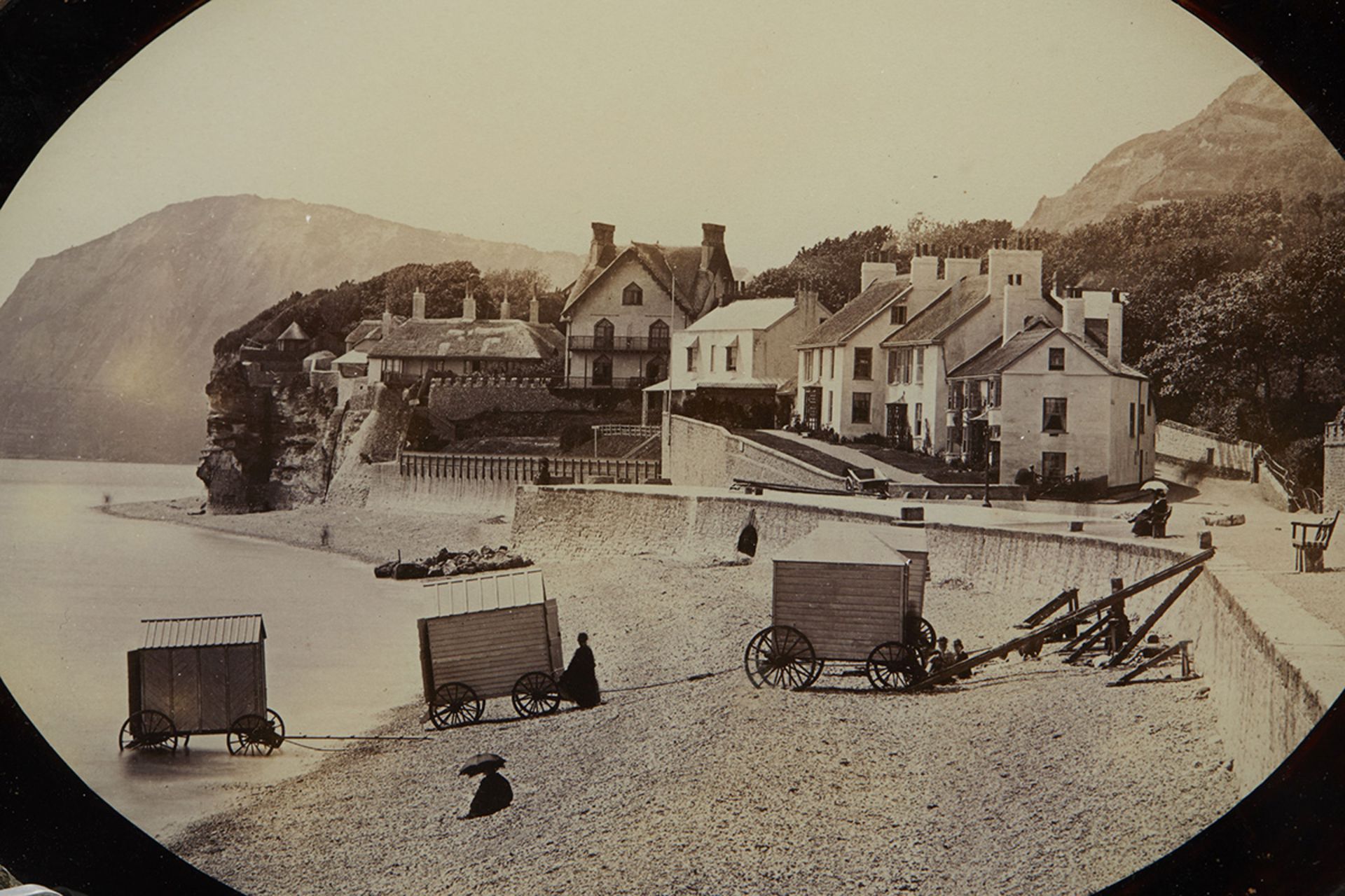 Antique Framed Photograph Of A Coastal Scene 19Th C. - Image 2 of 6