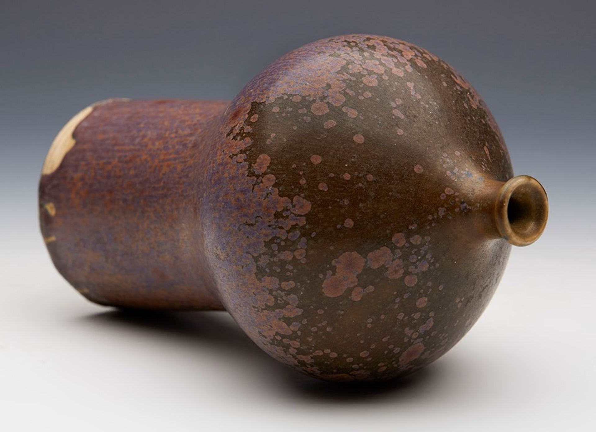 Studio Pottery Matt Glazed Vase Of Interesting Shape 20Th C. - Image 3 of 7