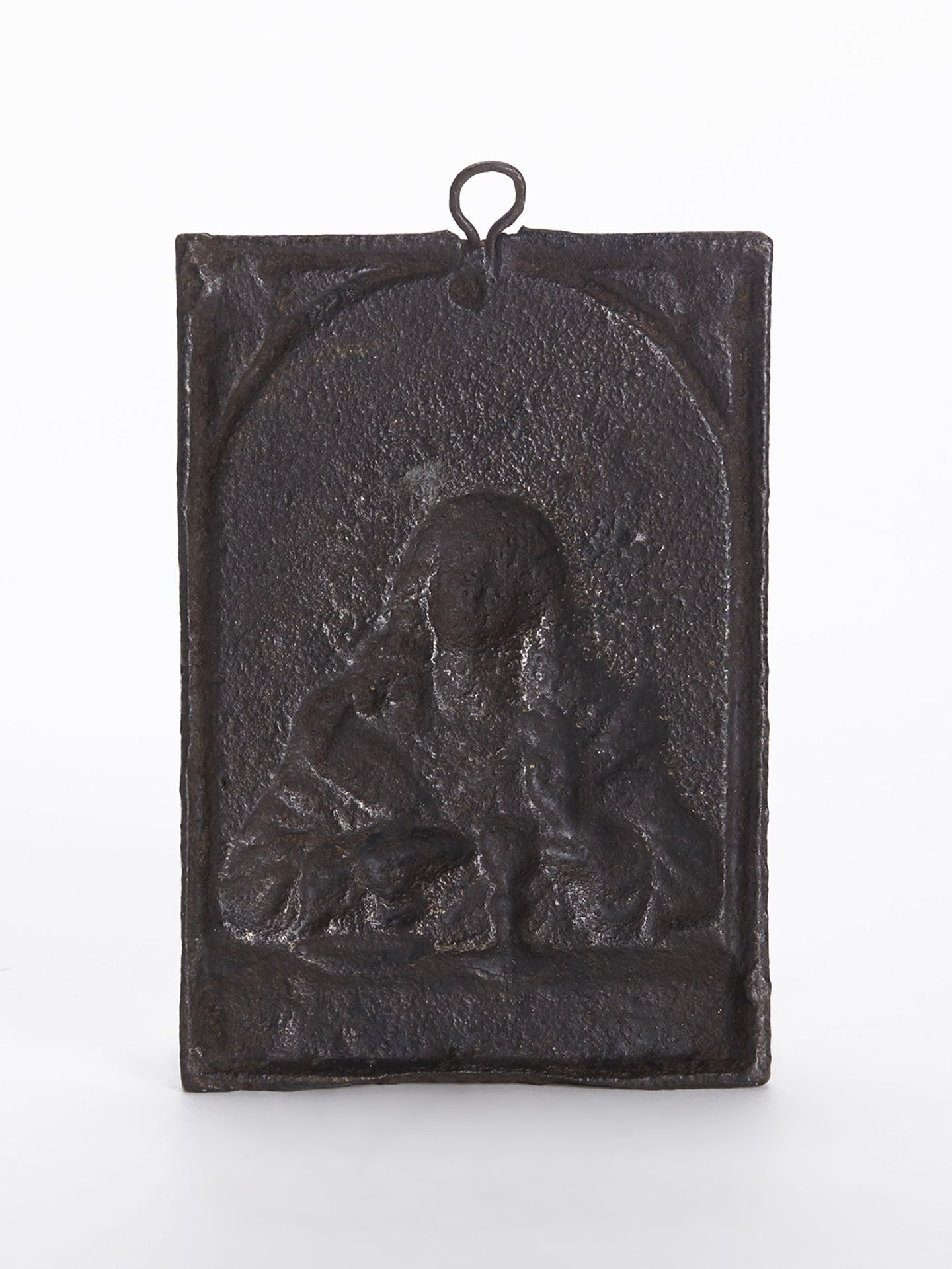 Antique Moulded Religious Iron Communion Plaque 18/19Th C. - Image 3 of 6