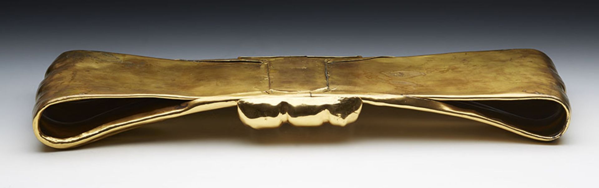 Dulany Studio Gilt Metal Bow By Helen Hughes Early 20Th C. - Image 6 of 11