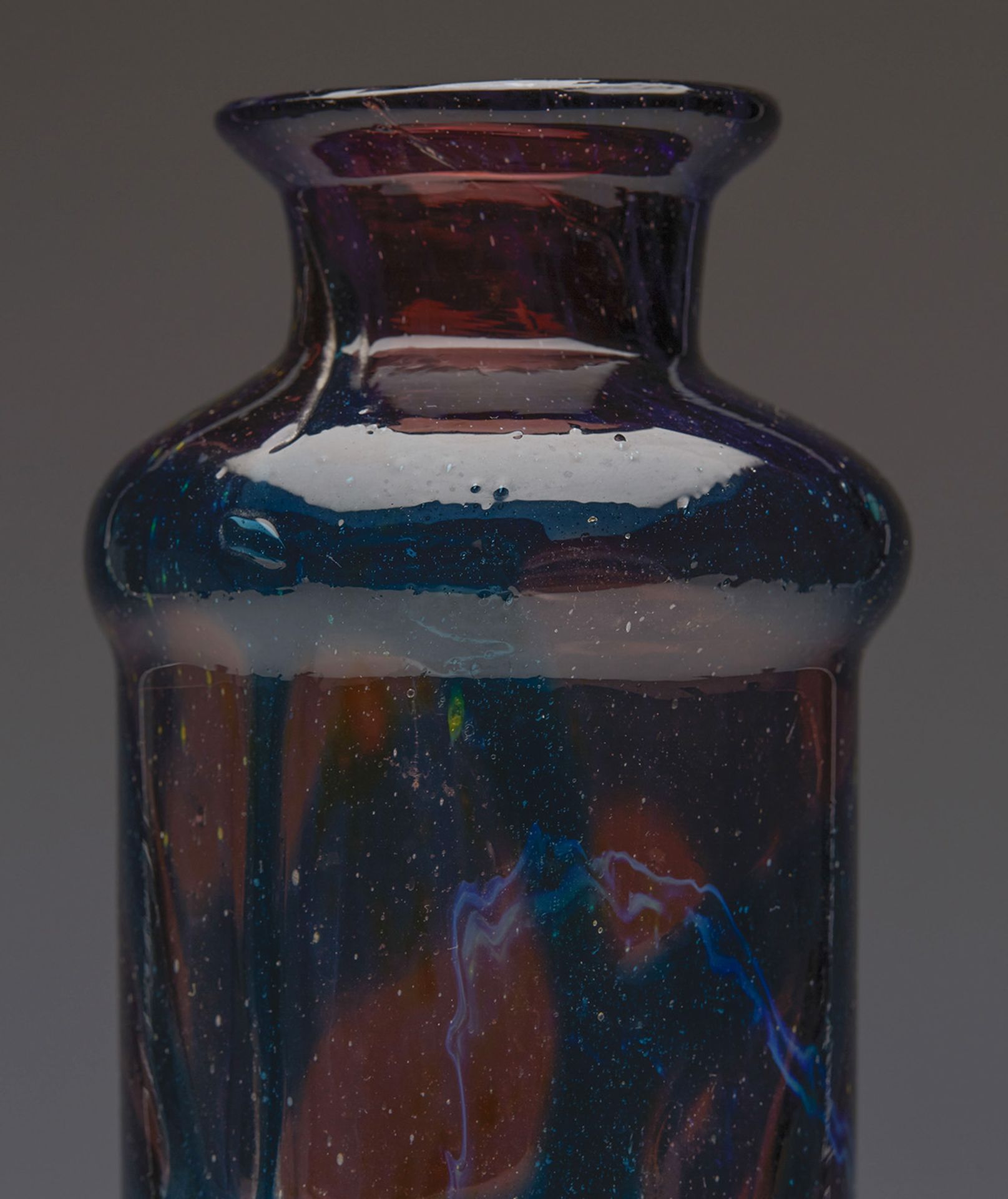 Vintage M. Harris For Mdina Amethyst Glass Vase 20Th C. - Image 2 of 7