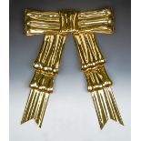 Dulany Studio Gilt Metal Bow By Helen Hughes Early 20Th C.