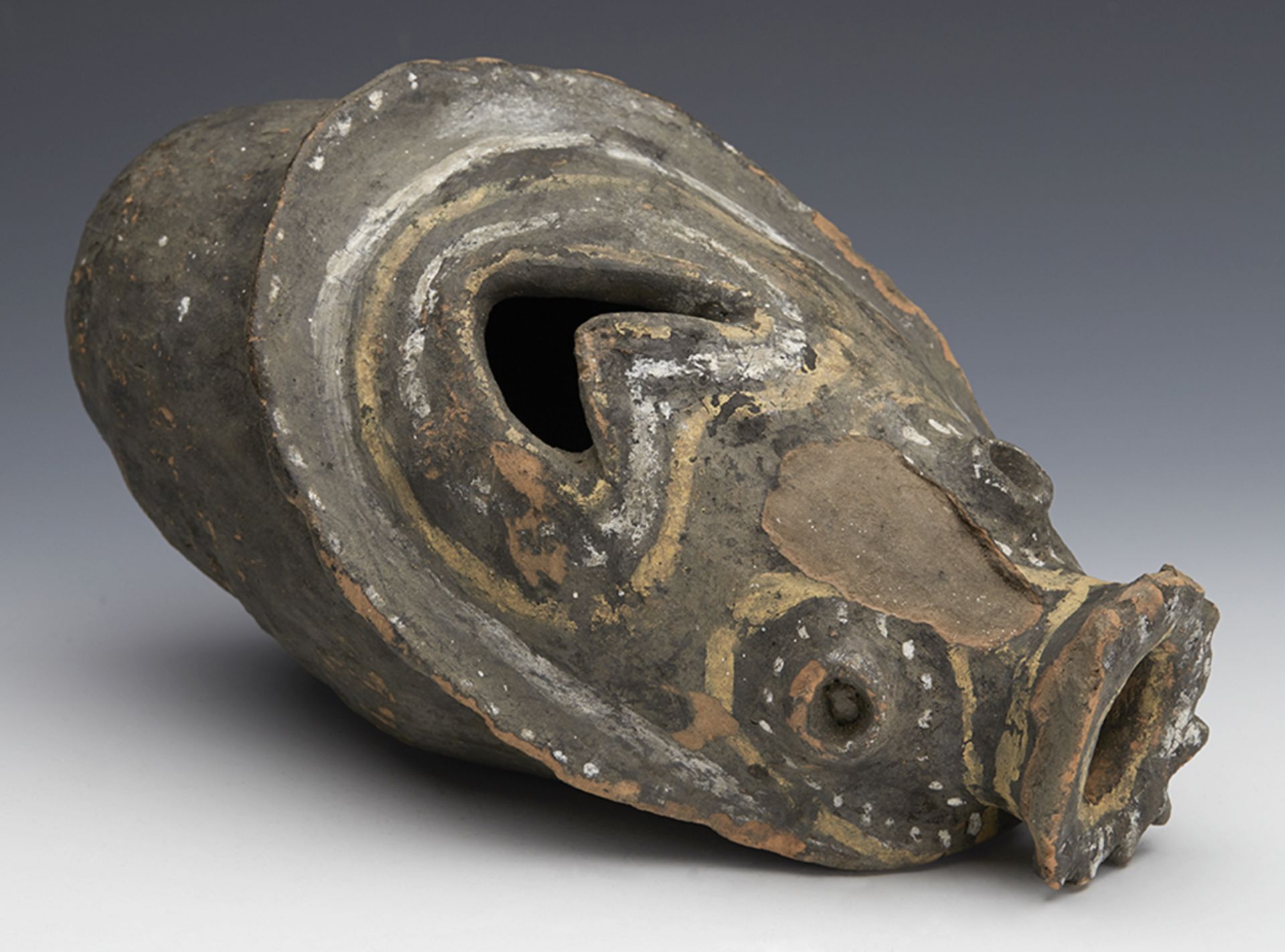 Kwoma Ceremonial Pottery Head Jar Papau New Guinea 19Th C. - Image 7 of 7