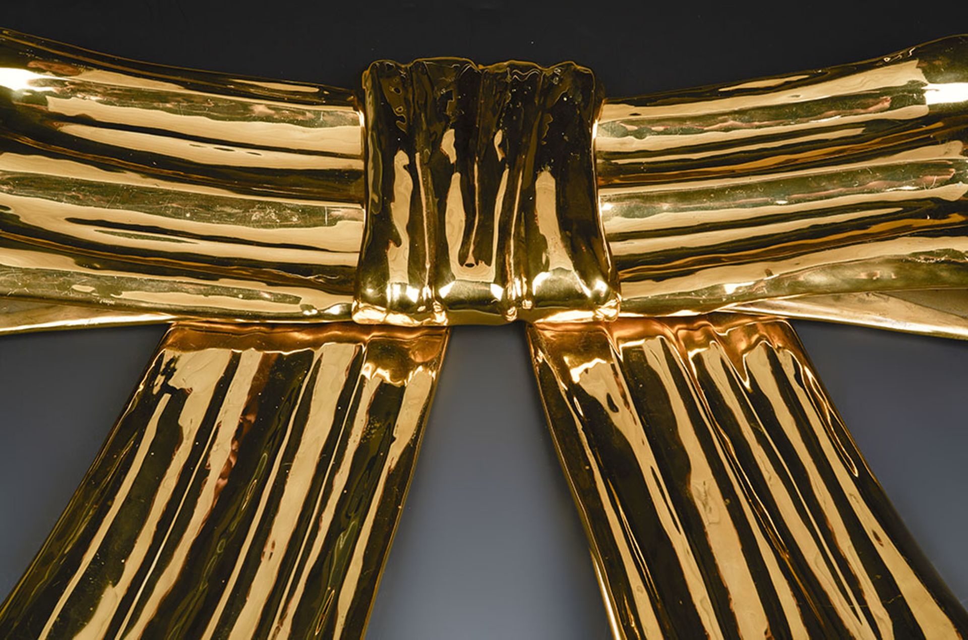 Dulany Studio Gilt Metal Bow By Helen Hughes Early 20Th C. - Image 5 of 11
