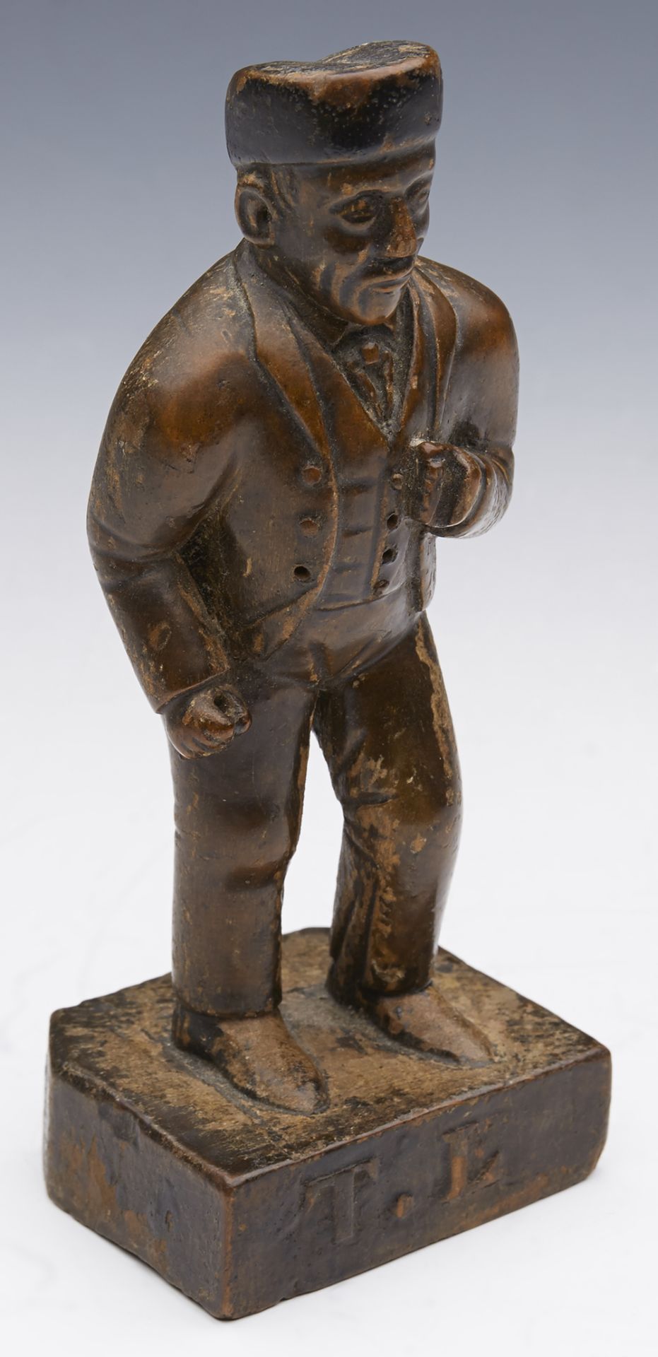 Antique Carved Blackforest Suited Figure Of A Local Man 19Th C. - Bild 14 aus 15