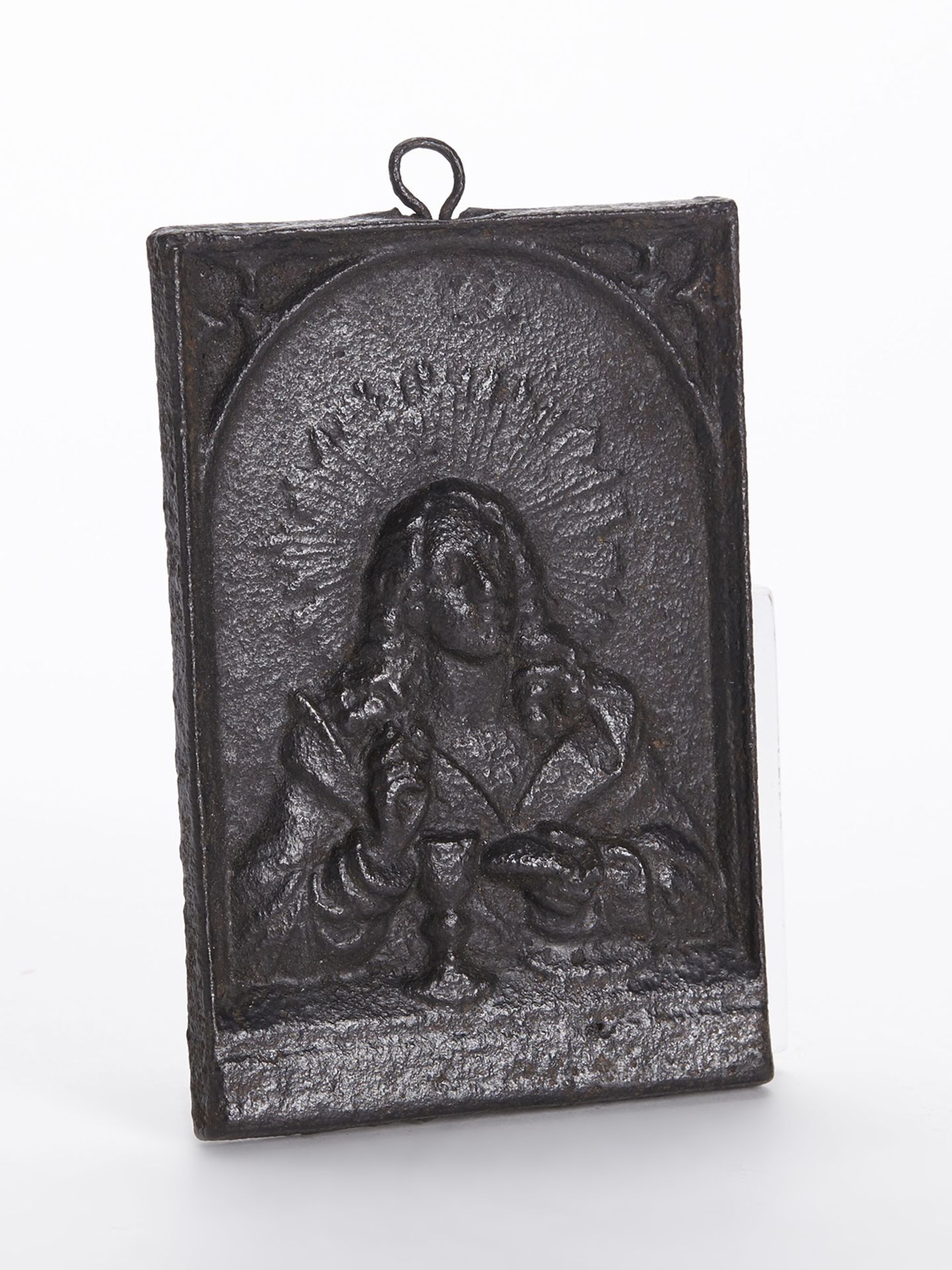 Antique Moulded Religious Iron Communion Plaque 18/19Th C. - Image 6 of 6