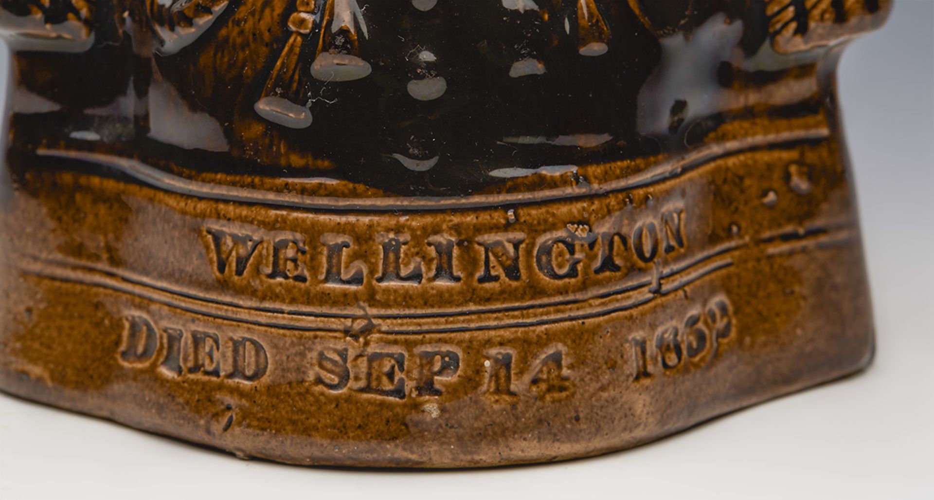 Antique Commemorative Wellington Character Jug Dated 1852 - Image 5 of 10