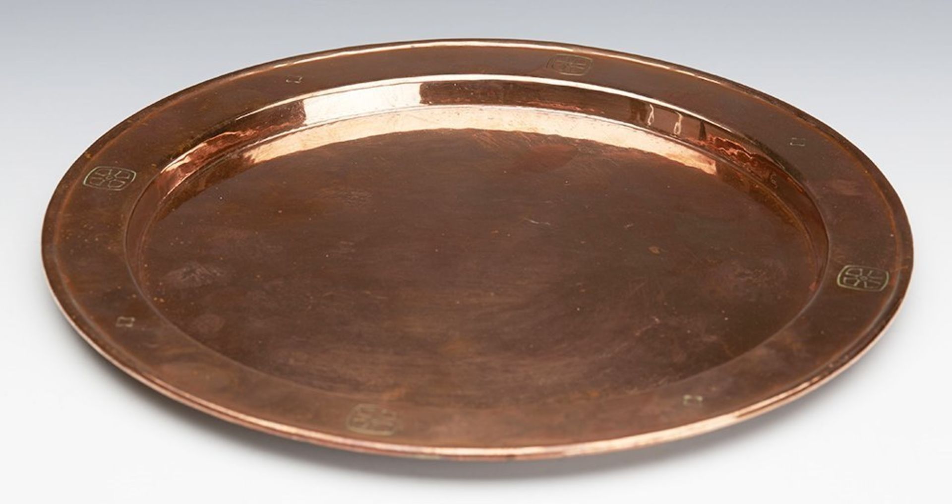 Birmingham Guild Of Handicrafts Copper Drinks Tray C.1900 - Bild 9 aus 9