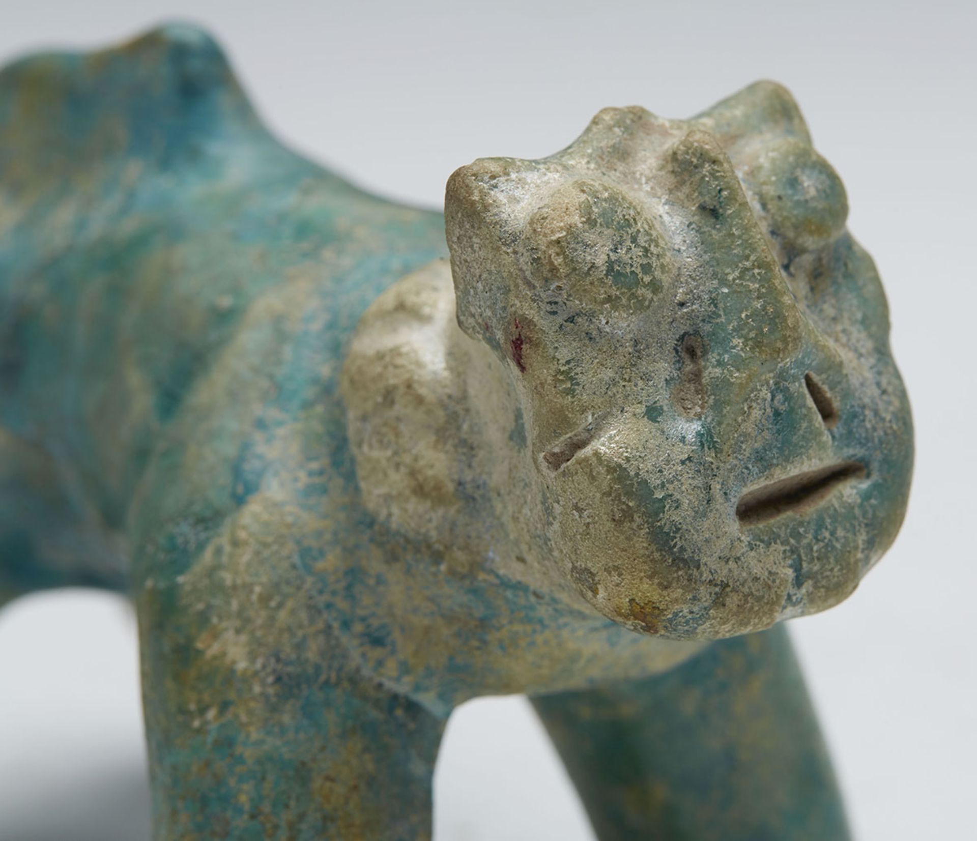 Kashan Turquoise Glazed Pottery Cat Figure 12/13Th C. - Bild 3 aus 7